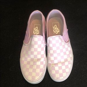Checkered slip on Vans!